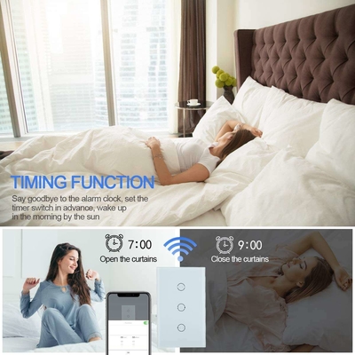 Glomarket Wifi Smart Tuya Alexa Google Home Voice Control مفتاح أبواب المرآب ريموت رولينغ Smart Life مفتاح كهربائي