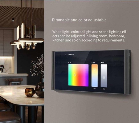Glomarket 12 بوصة مضيف موسيقى متعدد الوظائف شاشة لمسة زيغبي بوابة الحائط لوحة التحكم المركزية للمشاهد الذكية